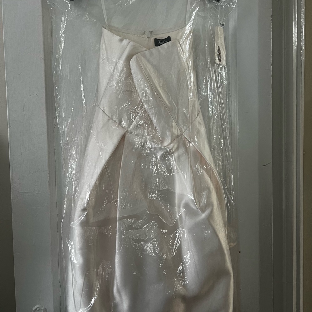 Parker NWT ivory high low dress - Picture 3 of 8